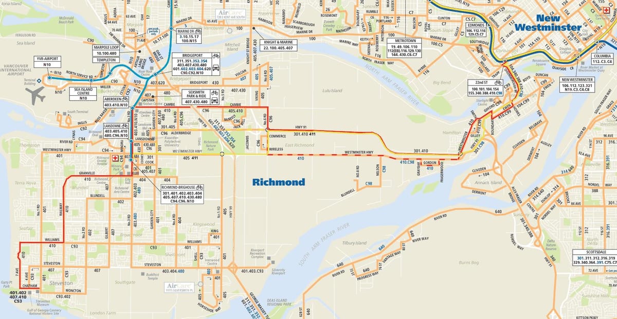 Kart Şimali avtobus Vancouver 
