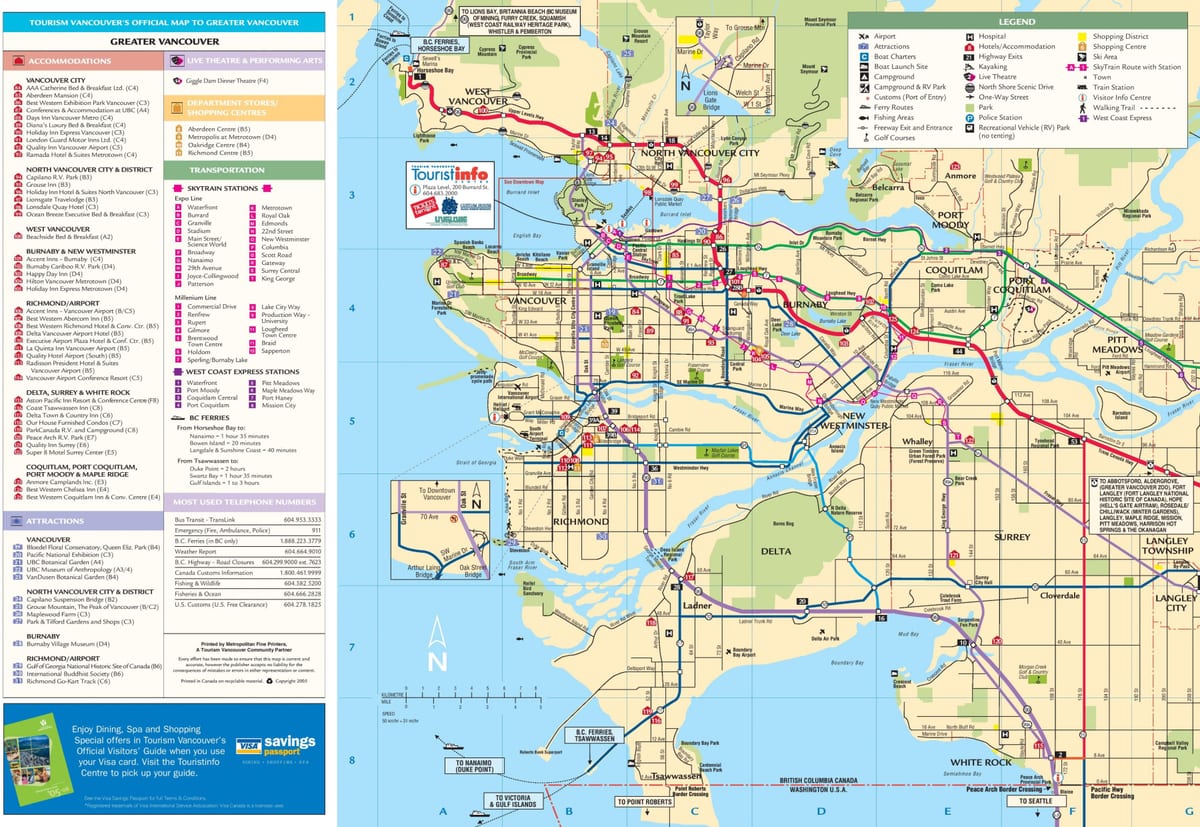 xəritə Böyük Vancouver