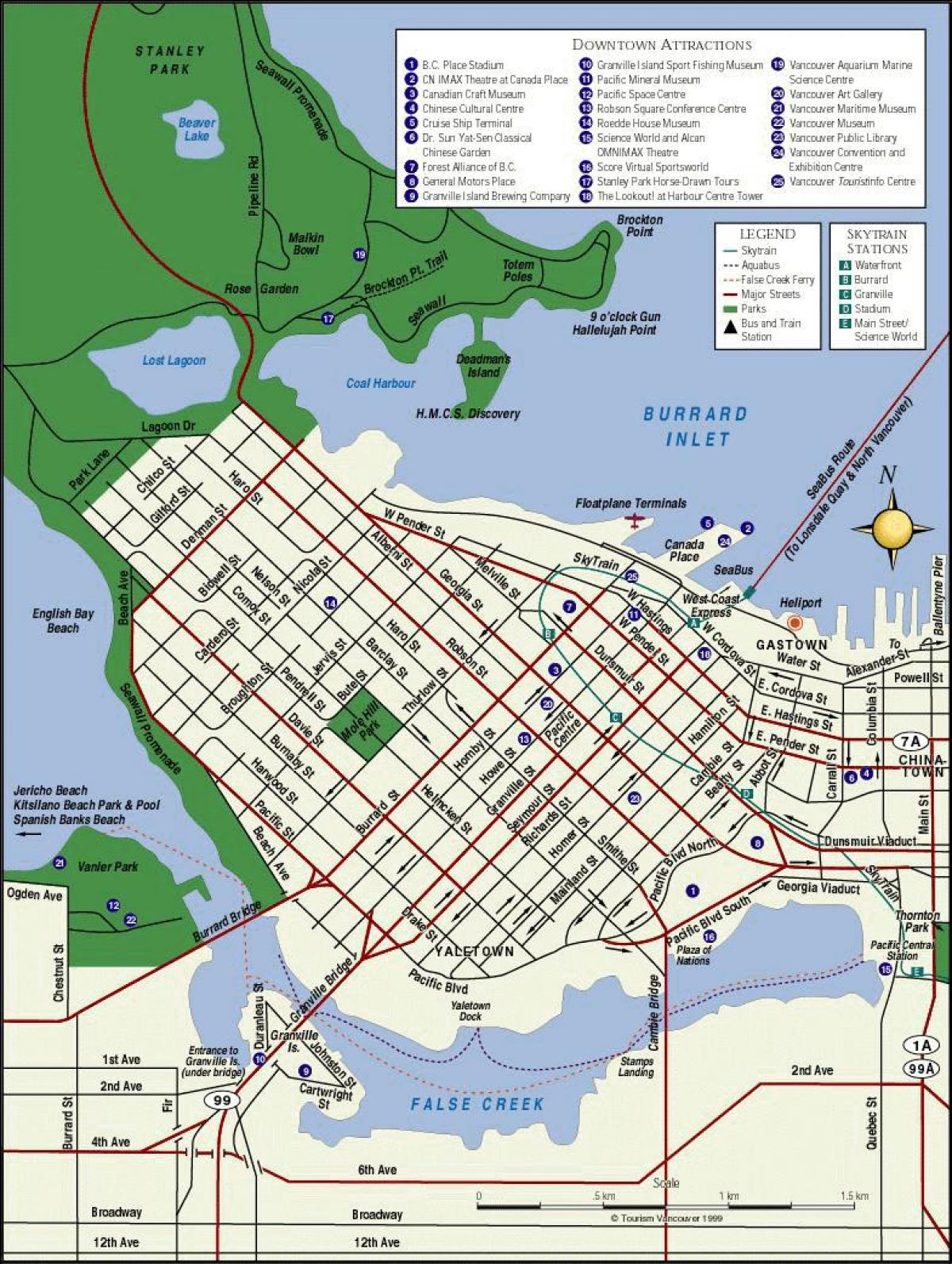Vancouver bc yerləri xəritəsi