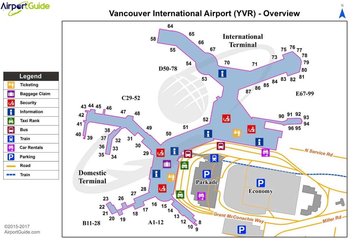 hava Vancouver eramızdan əvvəl xəritə