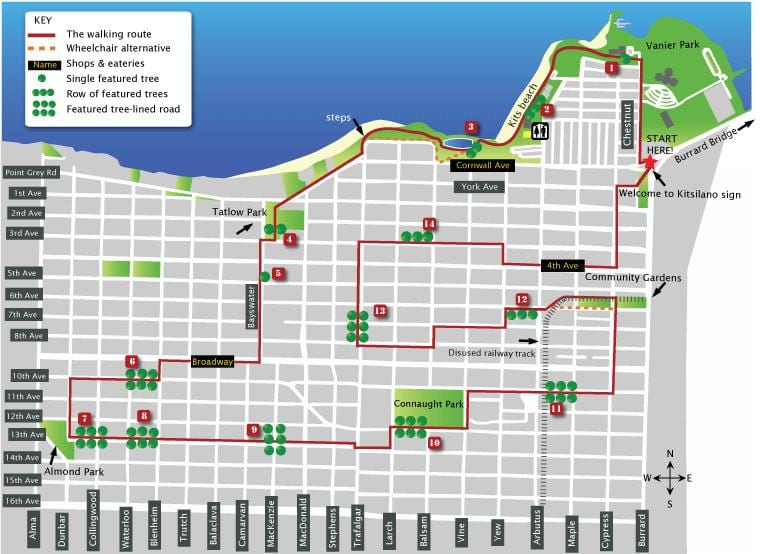 Kart Китсилано Vancouver
