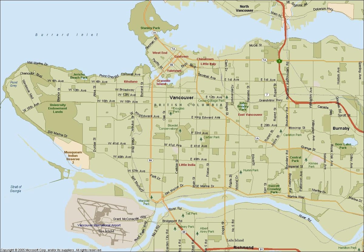 Kart küçəsi Vancouver bc Kanada