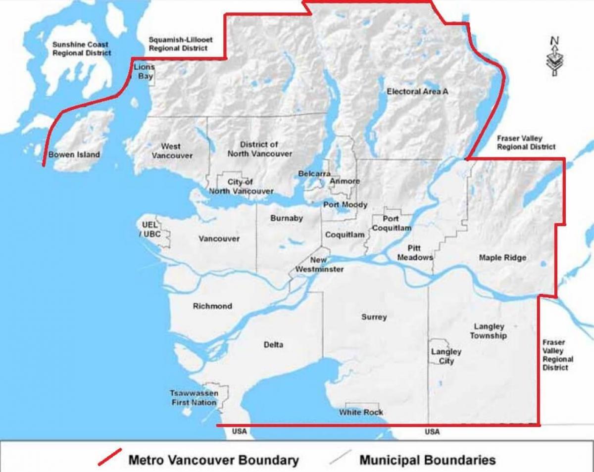 Metro xəritəsi Vancouver 