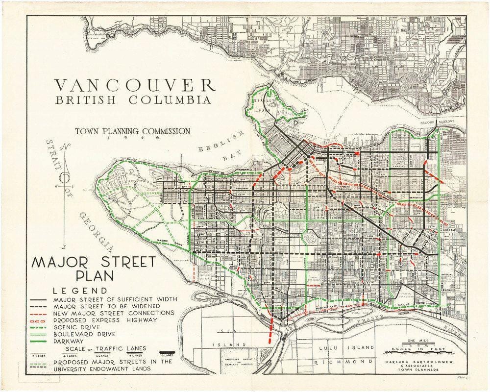 Xəritə qədim Vancouver