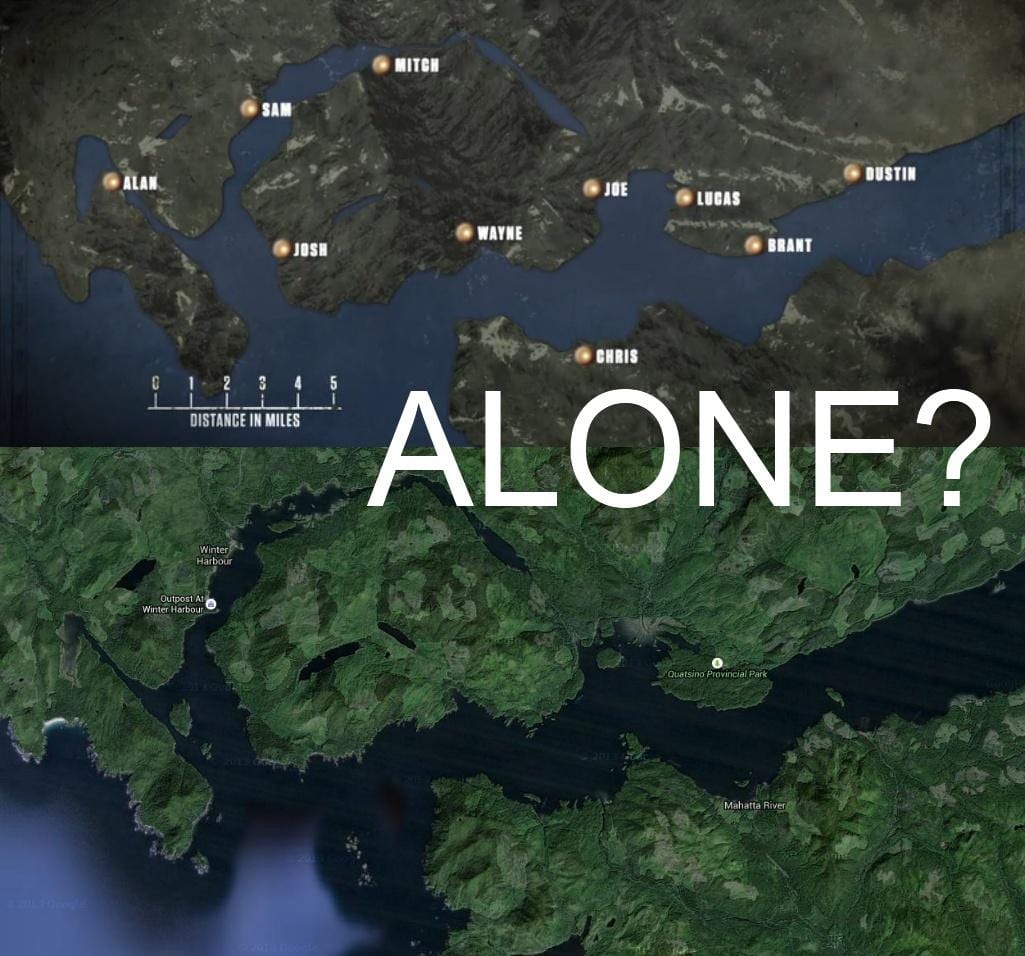 Xəritə ada Vancouver tək