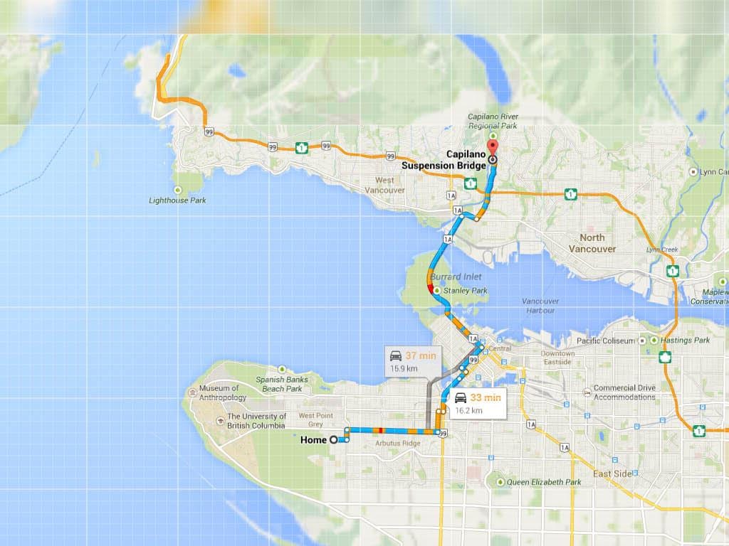 Kart Vancouver körpü