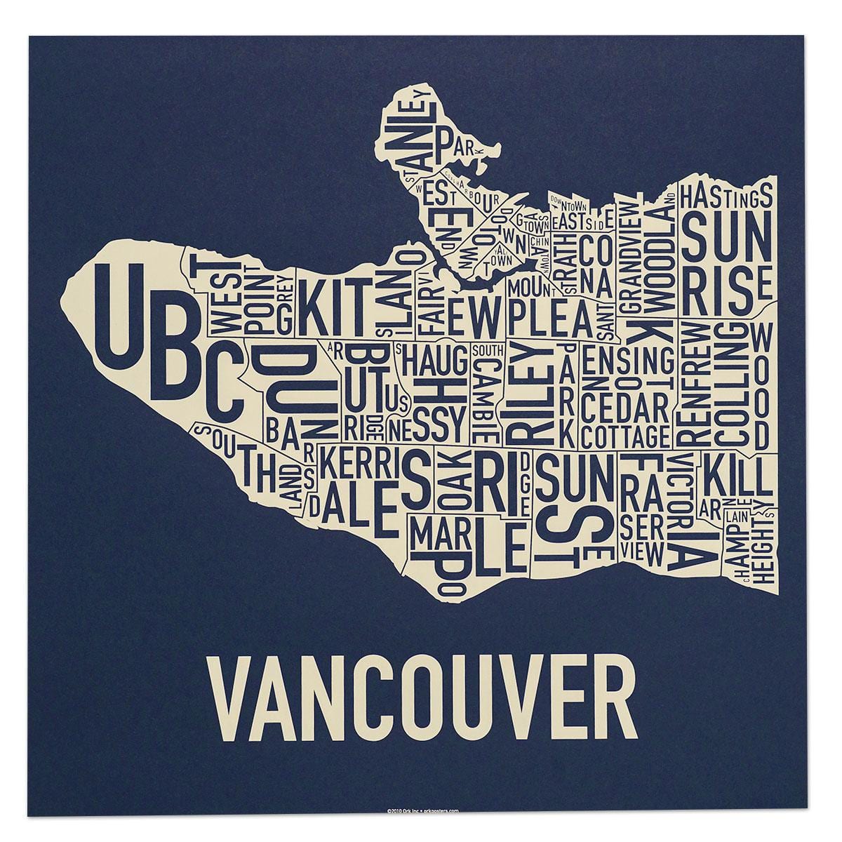 Kart Vancouver çap