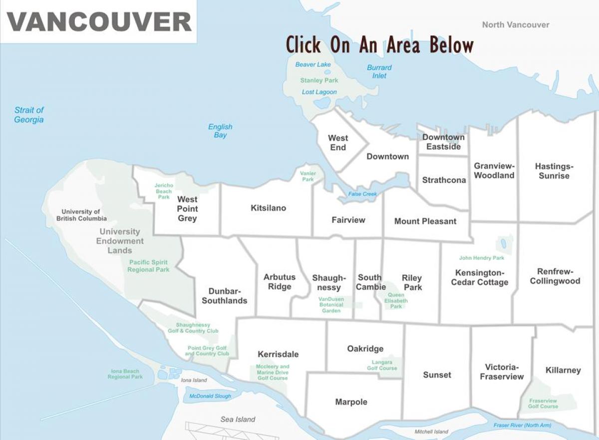 Vancouver real xəritəsi 