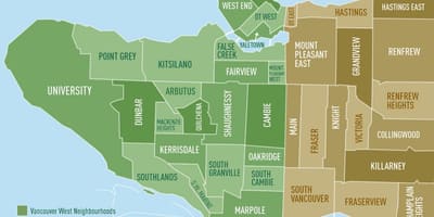 Xəritə ətrafında Vancouver 