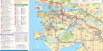 Xəritə Böyük Vancouver