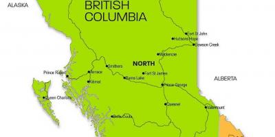 Kart regionların British Columbia