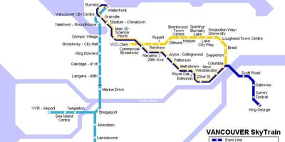 Metro Xəritəsi Vancouver