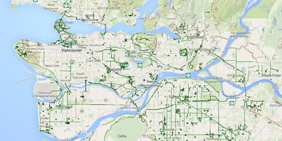 Metro xəritəsi Vancouver cycling