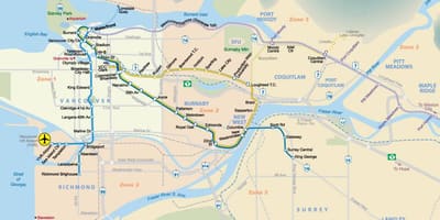 Vancouver metro xəritəsi 