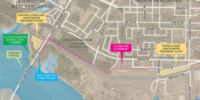 Kart qərb Vancouver GIS