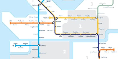 Kart tranzit zonasına Vancouver 