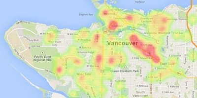 Kart Vancouver istilik
