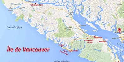 Xəritə ada Vancouver qızıl iddia 