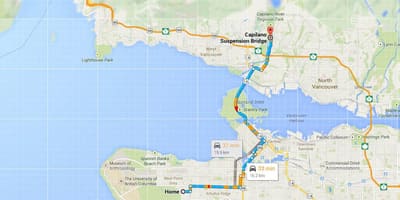 Kart Vancouver körpü