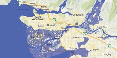 Kart Vancouver флуд