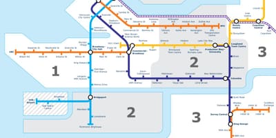 Vancouver ictimai nəqliyyat xəritəsi