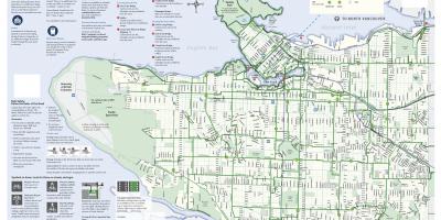 Vancouver велодорожку xəritə