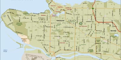 Yeri Vancouver xəritəsi