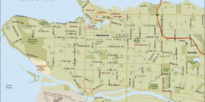 Yeri Vancouver xəritəsi