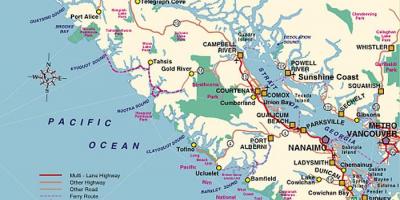 Kamp Adasında Vancouver xəritəsi