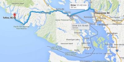 Kart Тофино Vancouver ısland 